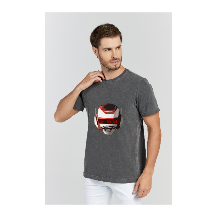 Camiseta Estonada Cinza Chumbo