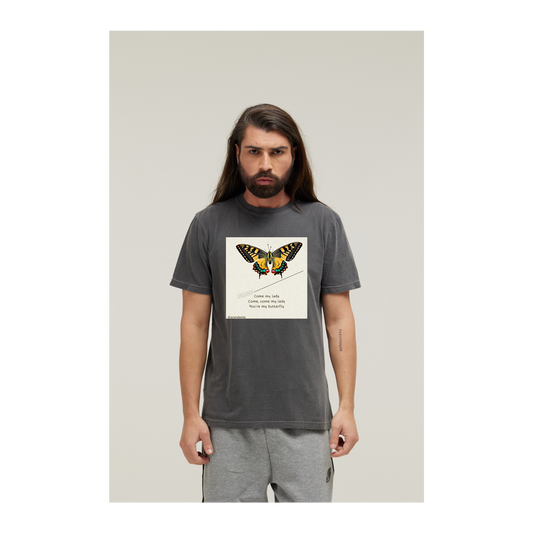 Camiseta Estonada Cinza Chumbo