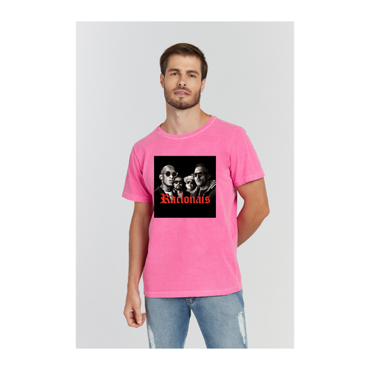 Camiseta Estonada Rosa Pink