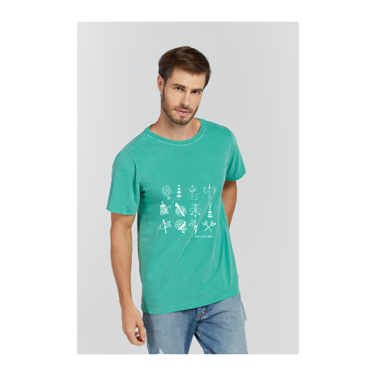 Camiseta Estonada Verde Bandeira