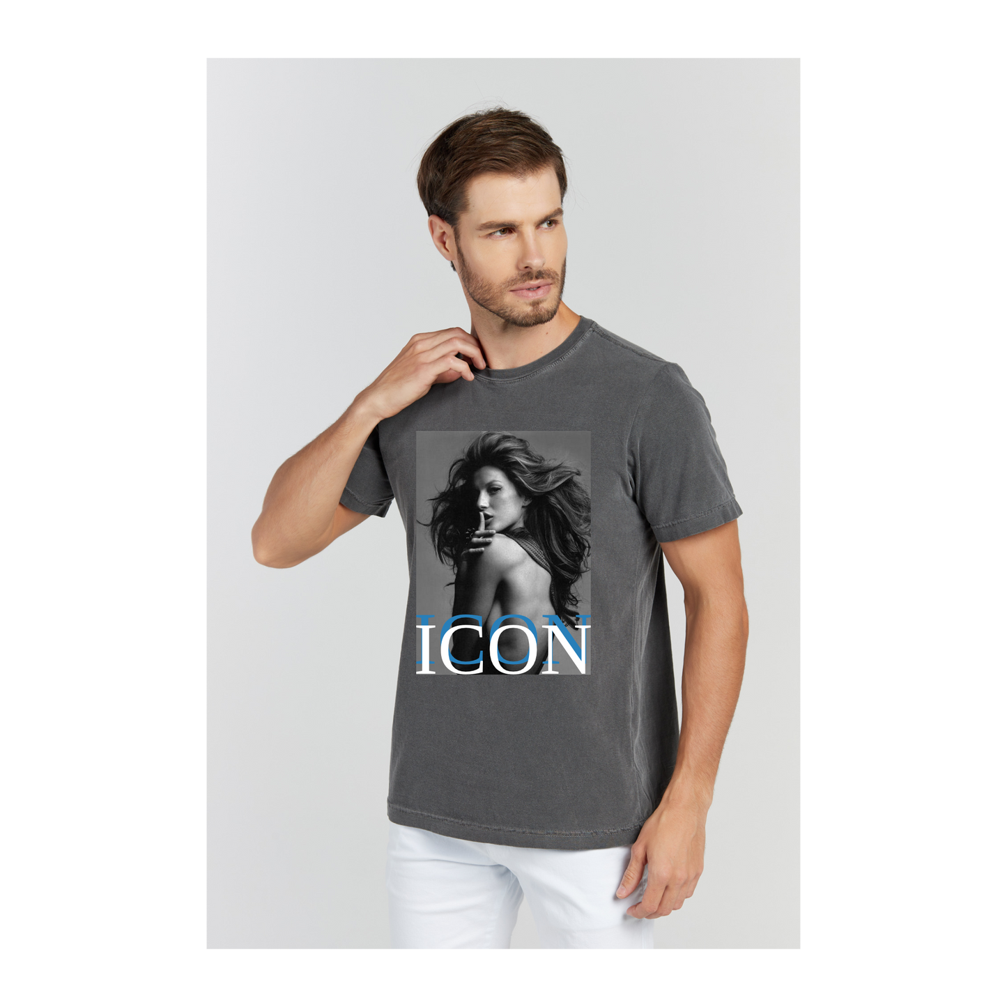 Camiseta Estonada Cinza Chumbo