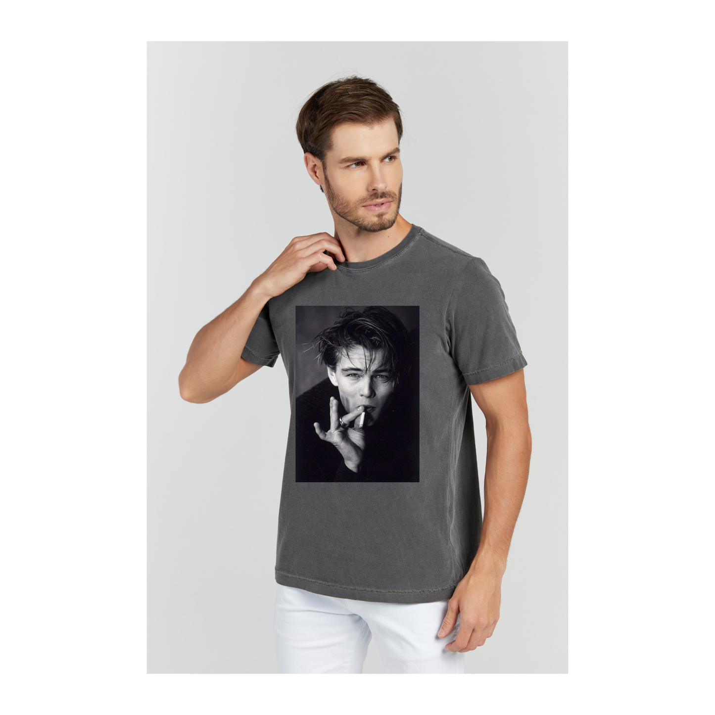 Camiseta Estonada Cinza Chumbo