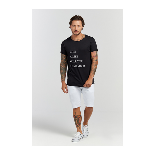 Camiseta Longline Preto