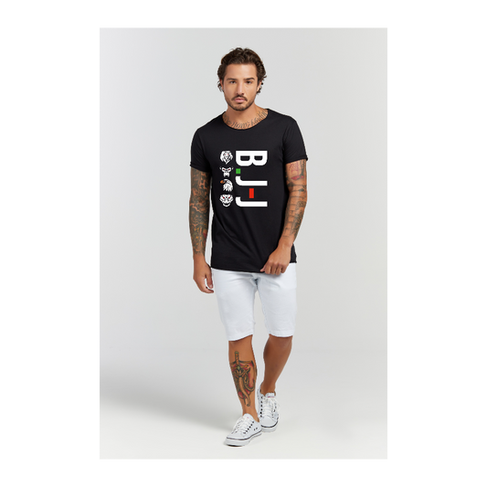 Camiseta Longline Preto