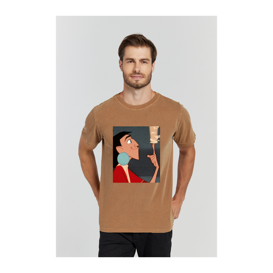 Camiseta Estonada Marrom