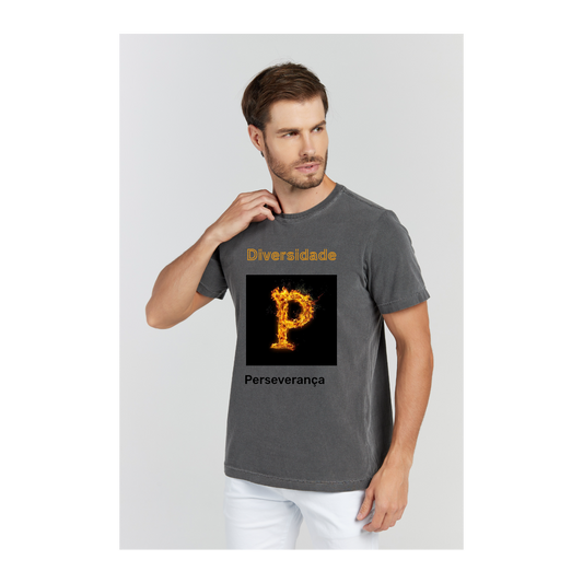 Camiseta Estonada Cinza Chumbo