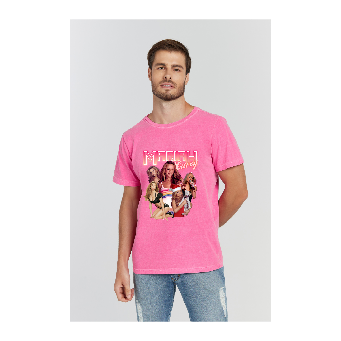 Camiseta Estonada Rosa Pink