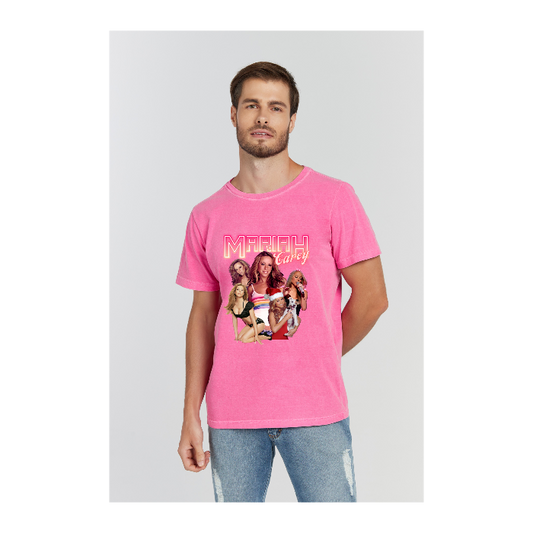 Camiseta Estonada Rosa Pink
