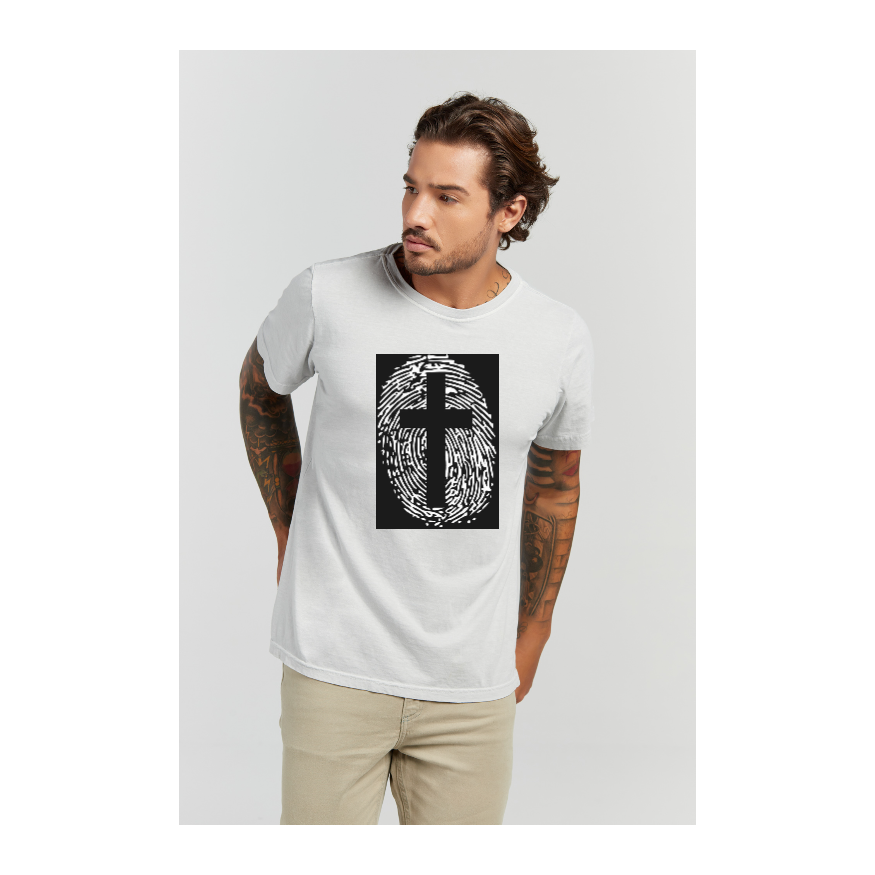 Camiseta Estonada Branco Gelo