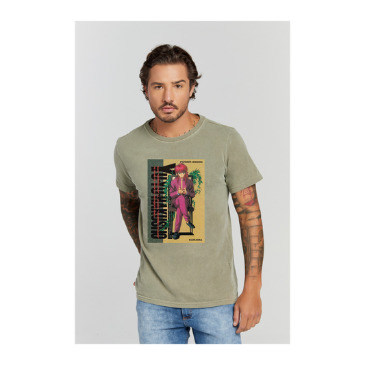 Camiseta Estonada Verde Militar