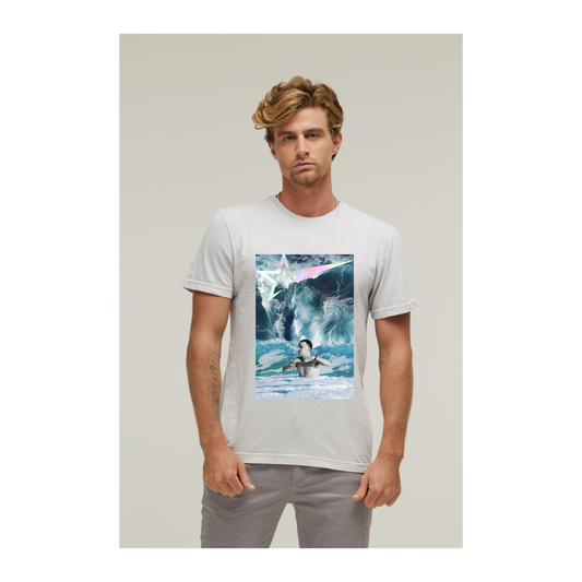 Camiseta Estonada Branco Gelo