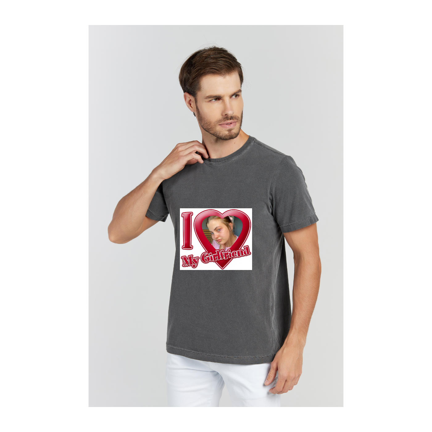 Camiseta Estonada Cinza Chumbo