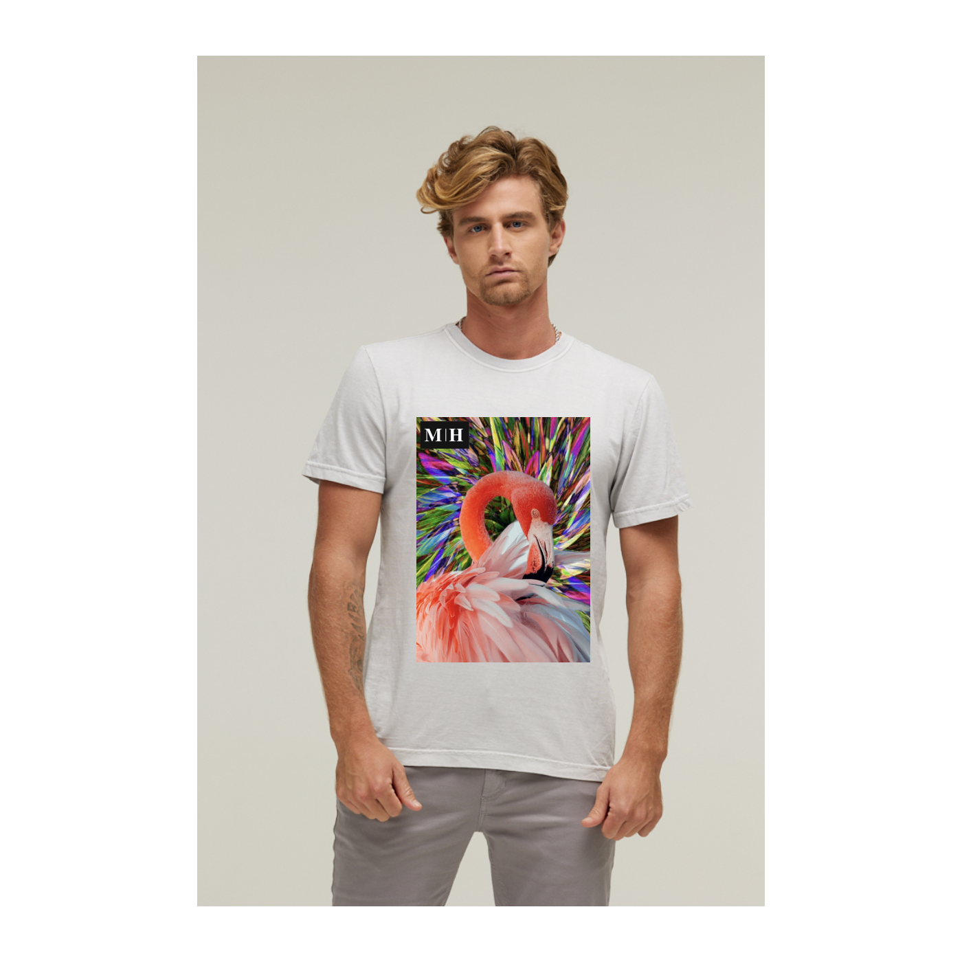 Camiseta Estonada Branco Gelo