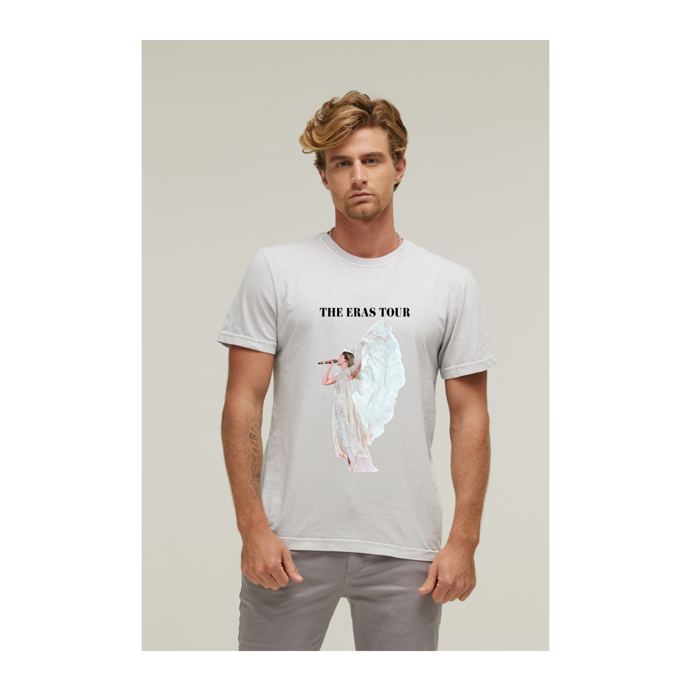 Camiseta Estonada Branco Gelo
