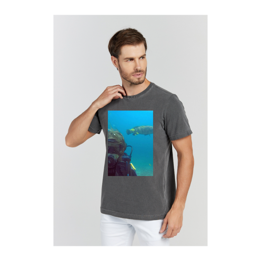 Camiseta Estonada Cinza Chumbo