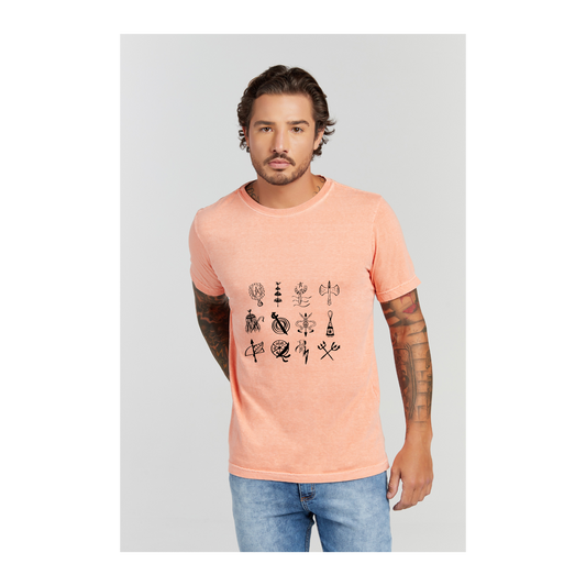 Camiseta Estonada Laranja