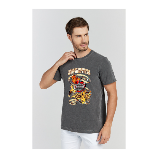 Camiseta Estonada Cinza Chumbo