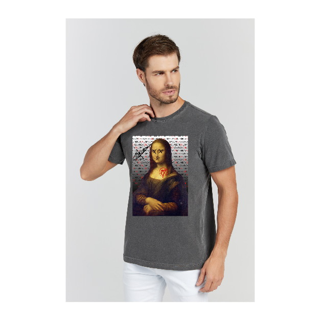 Camiseta Estonada Cinza Chumbo