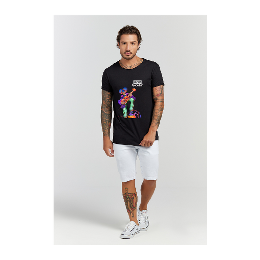 Camiseta Longline Preto