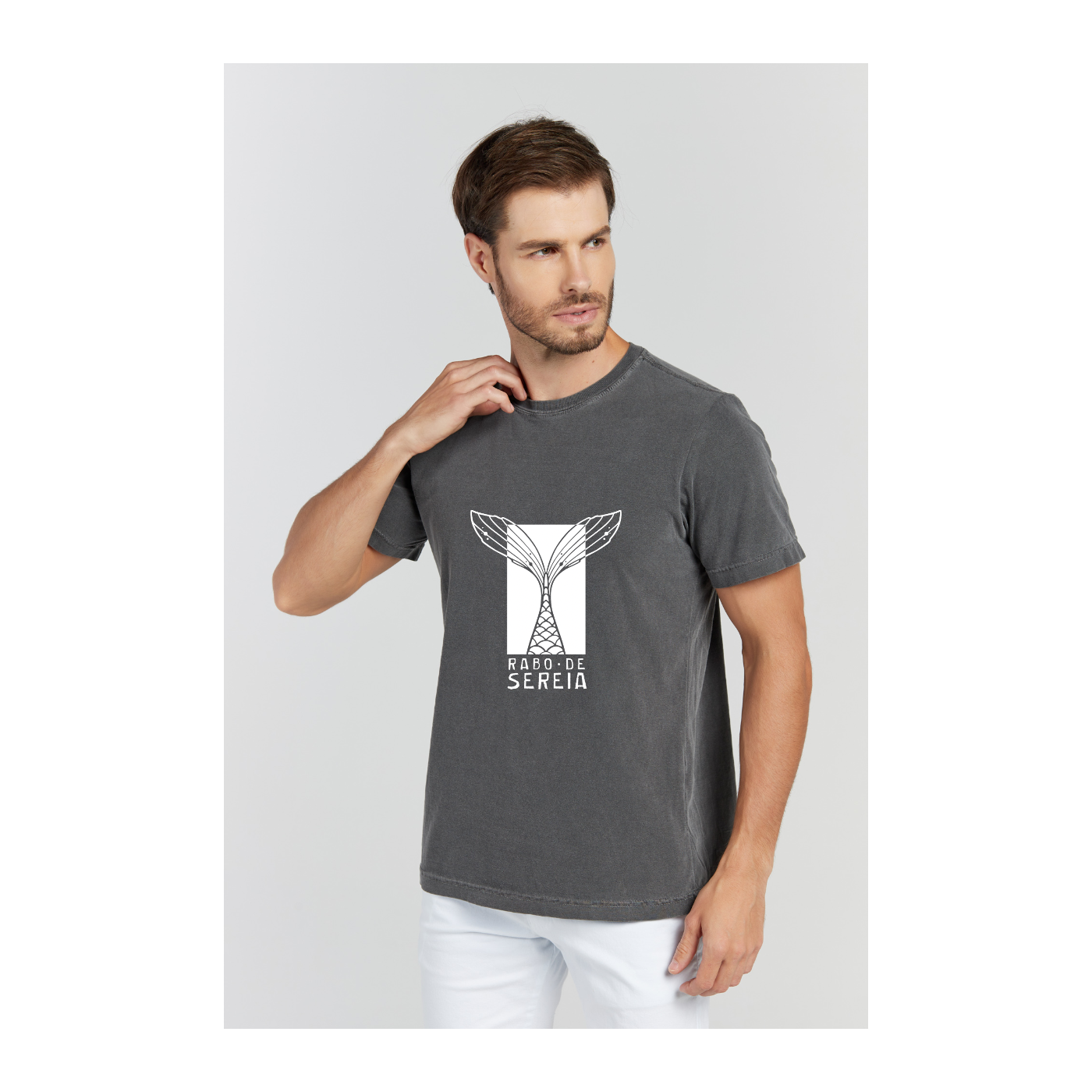 Camiseta Estonada Cinza Chumbo