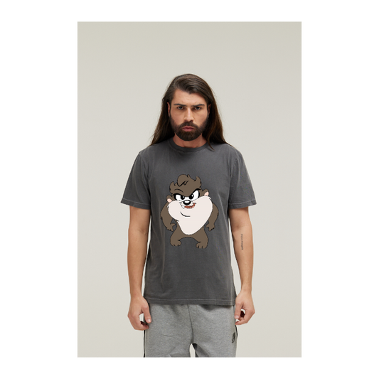 Camiseta Estonada Cinza Chumbo