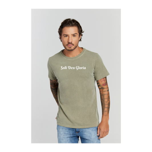 Camiseta Estonada Verde Militar