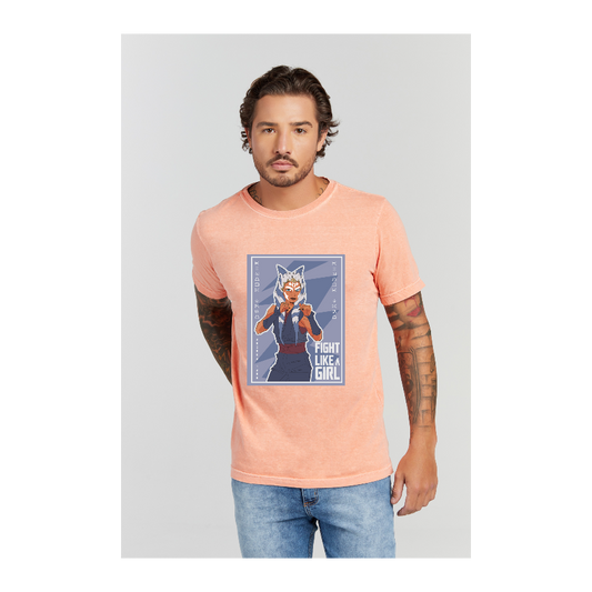 Camiseta Estonada Laranja