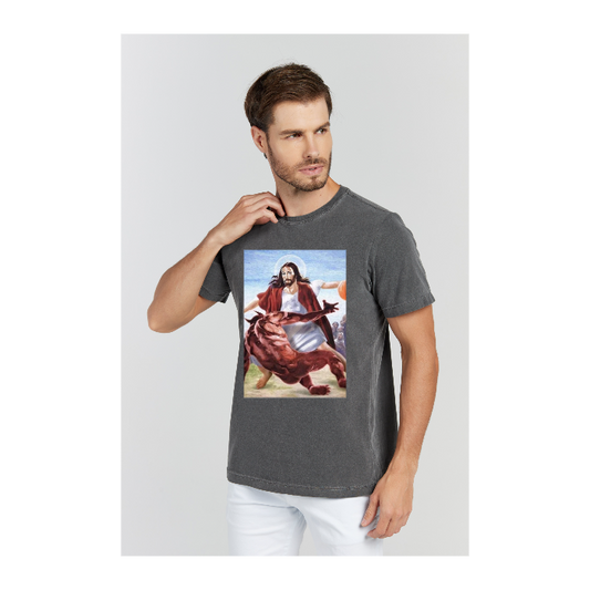 Camiseta Estonada Cinza Chumbo