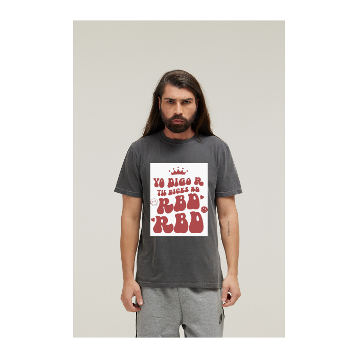 Camiseta Estonada Cinza Chumbo