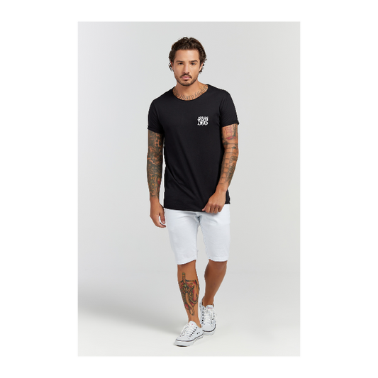 Camiseta Longline Preto