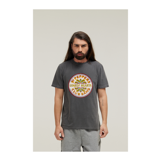 Camiseta Estonada Cinza Chumbo
