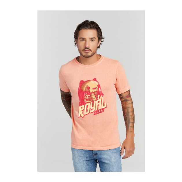 Camiseta Estonada Laranja