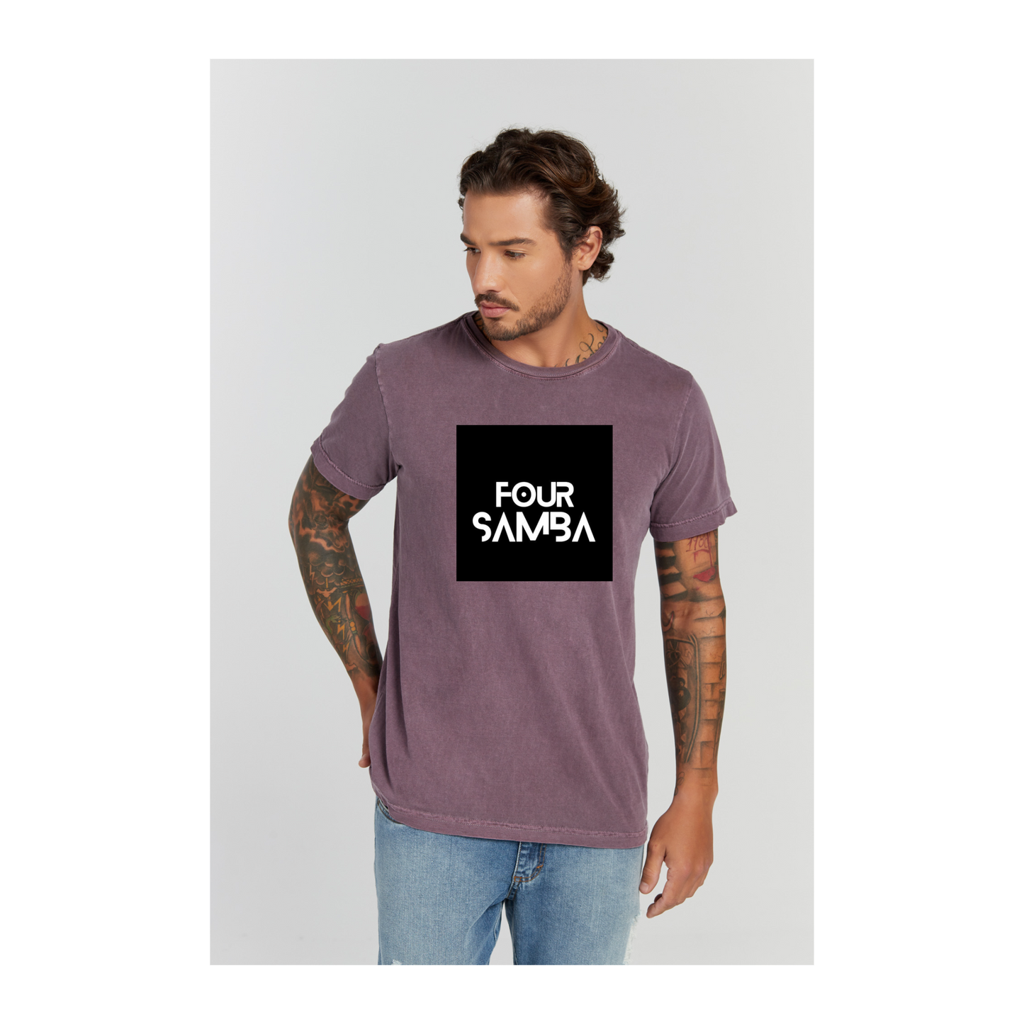Camiseta Estonada Roxo