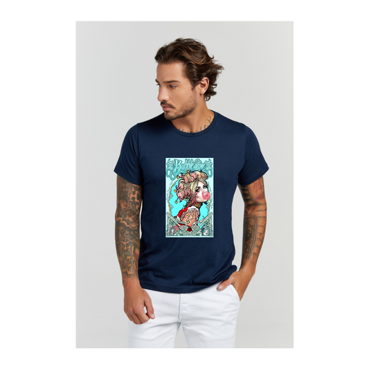Camiseta Premium Azul Marinho