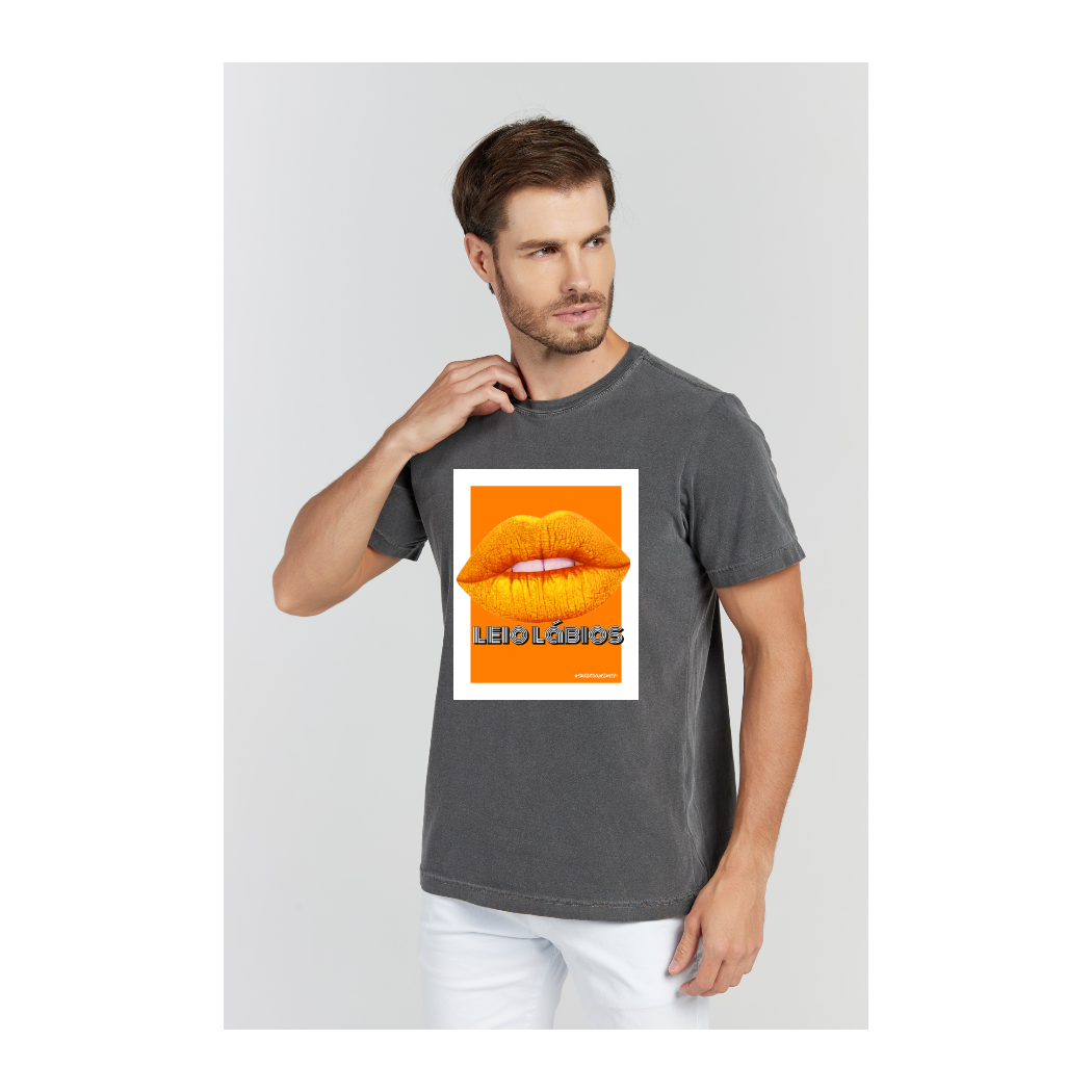 Camiseta Estonada Cinza Chumbo