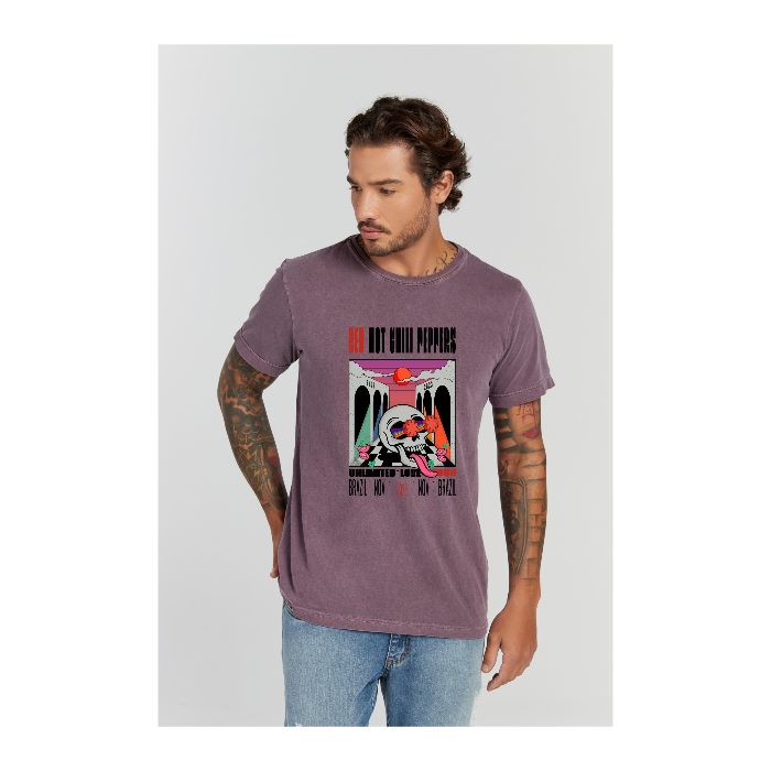 Camiseta Estonada Roxo