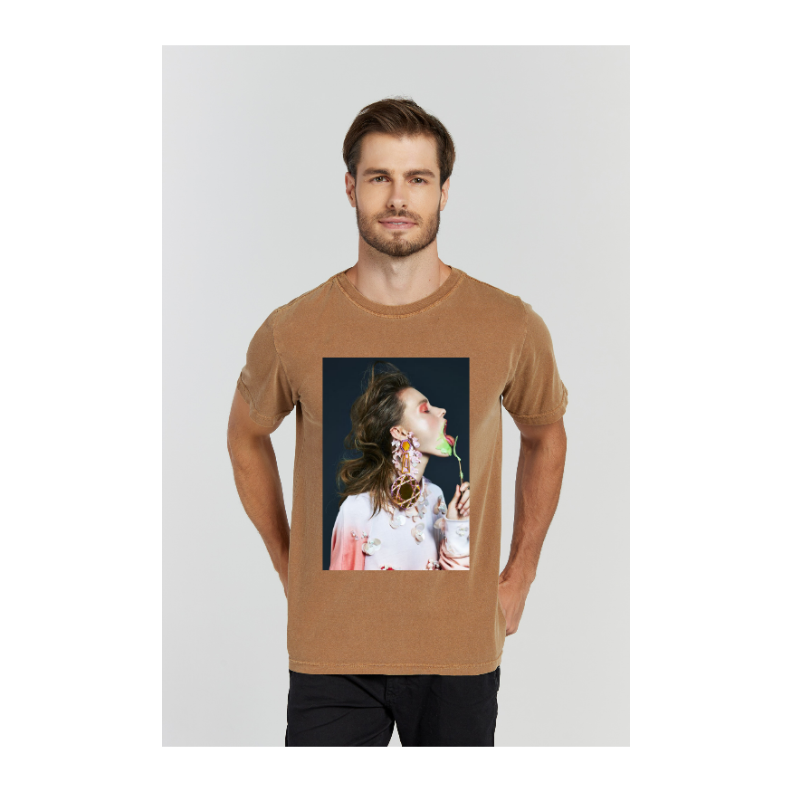 Camiseta Estonada Marrom