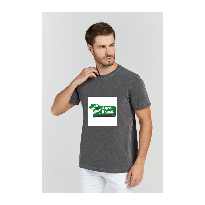 Camiseta Estonada Cinza Chumbo