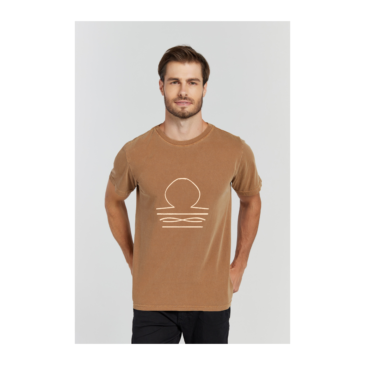 Camiseta Estonada Marrom