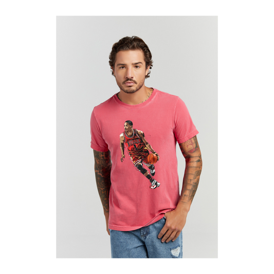 Camiseta Estonada Vermelho