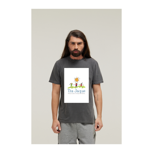 Camiseta Estonada Cinza Chumbo