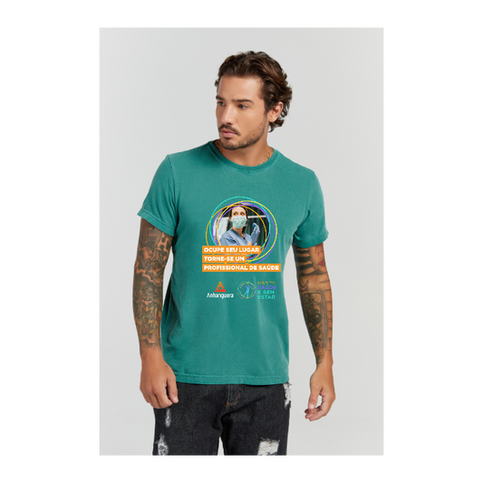 Camiseta Estonada Verde Musgo