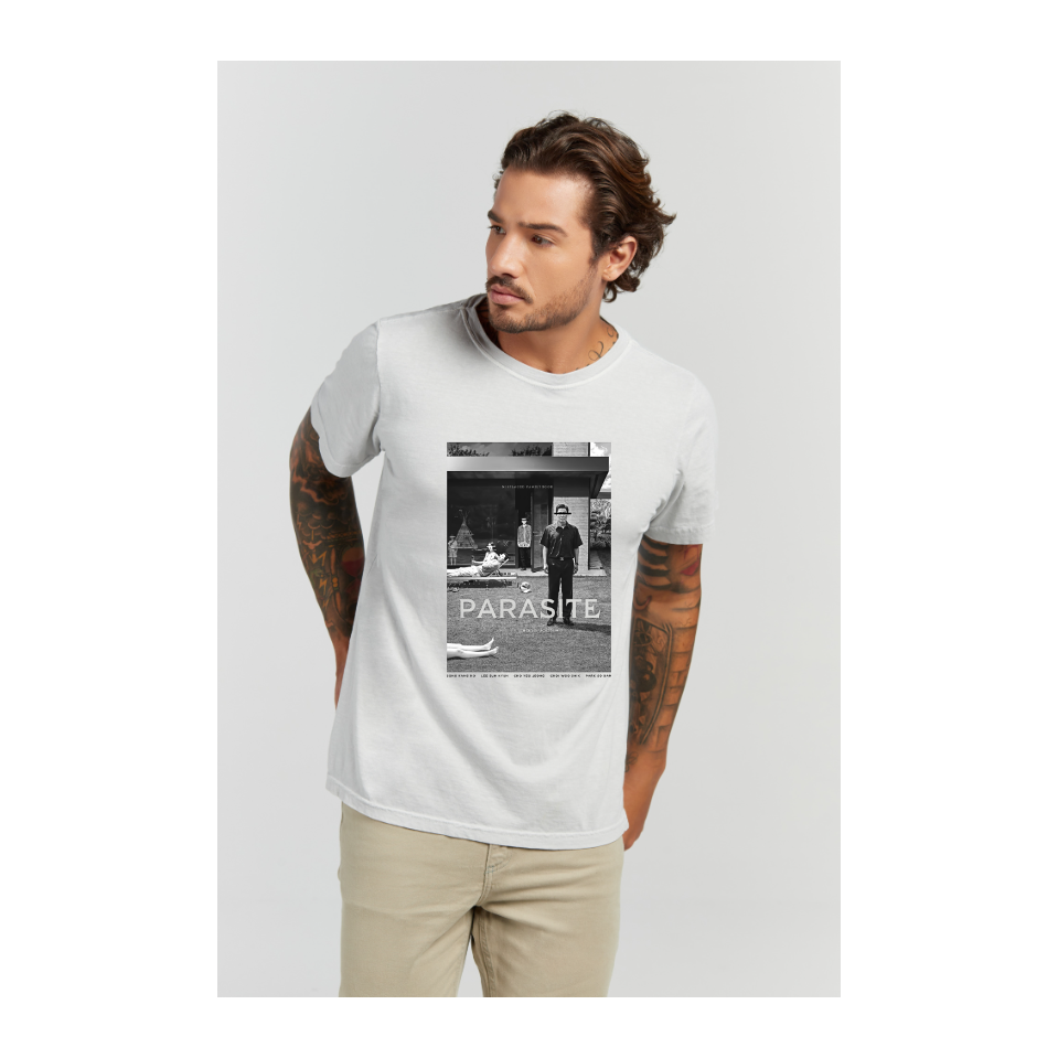 Camiseta Estonada Branco Gelo