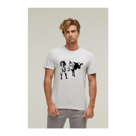 Camiseta Estonada Branco Gelo