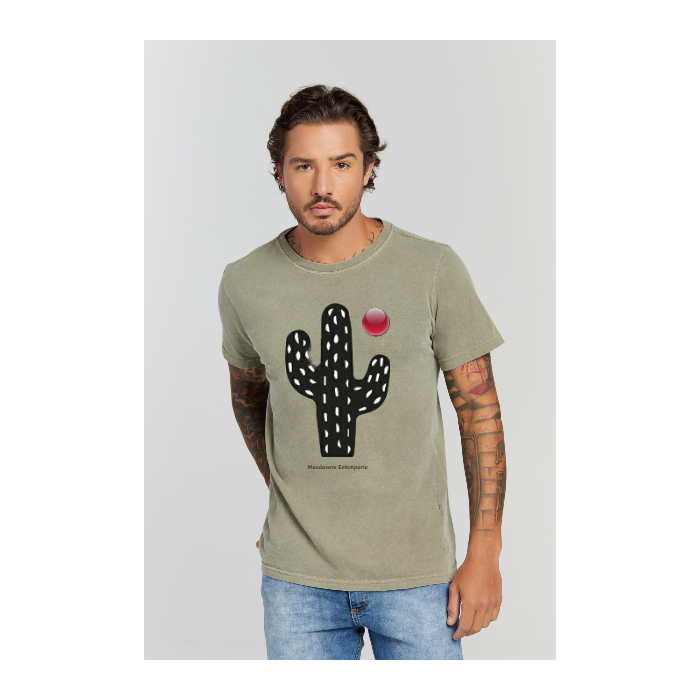 Camiseta Estonada Verde Militar
