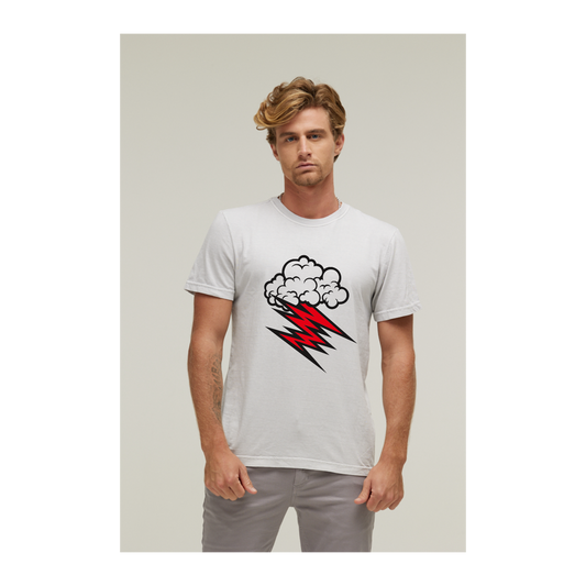 Camiseta Estonada Branco Gelo