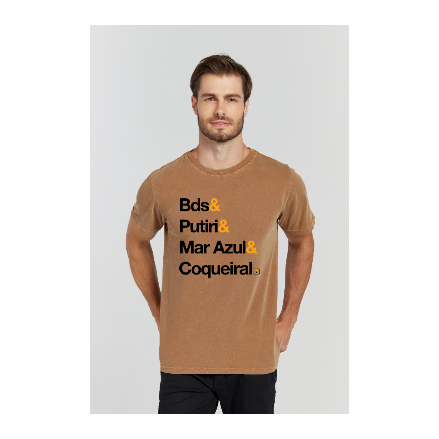 Camiseta Estonada Marrom