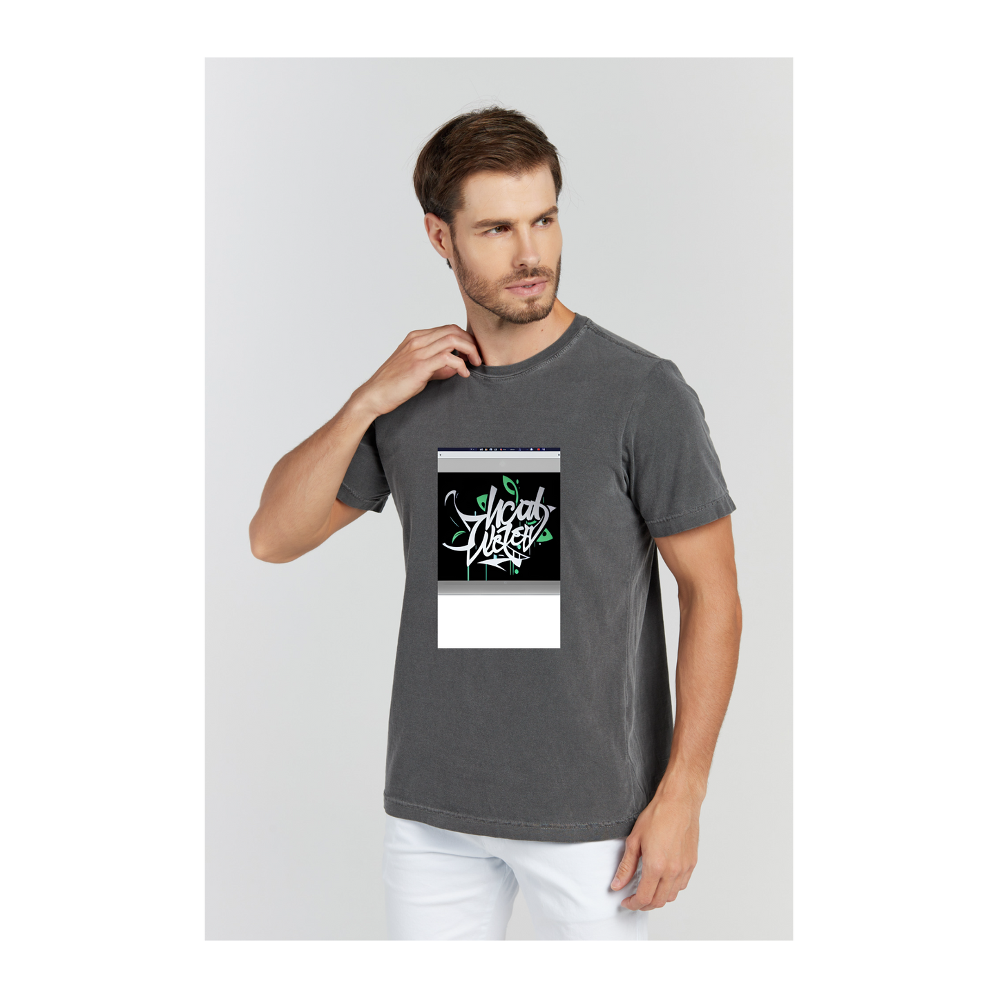 Camiseta Estonada Cinza Chumbo