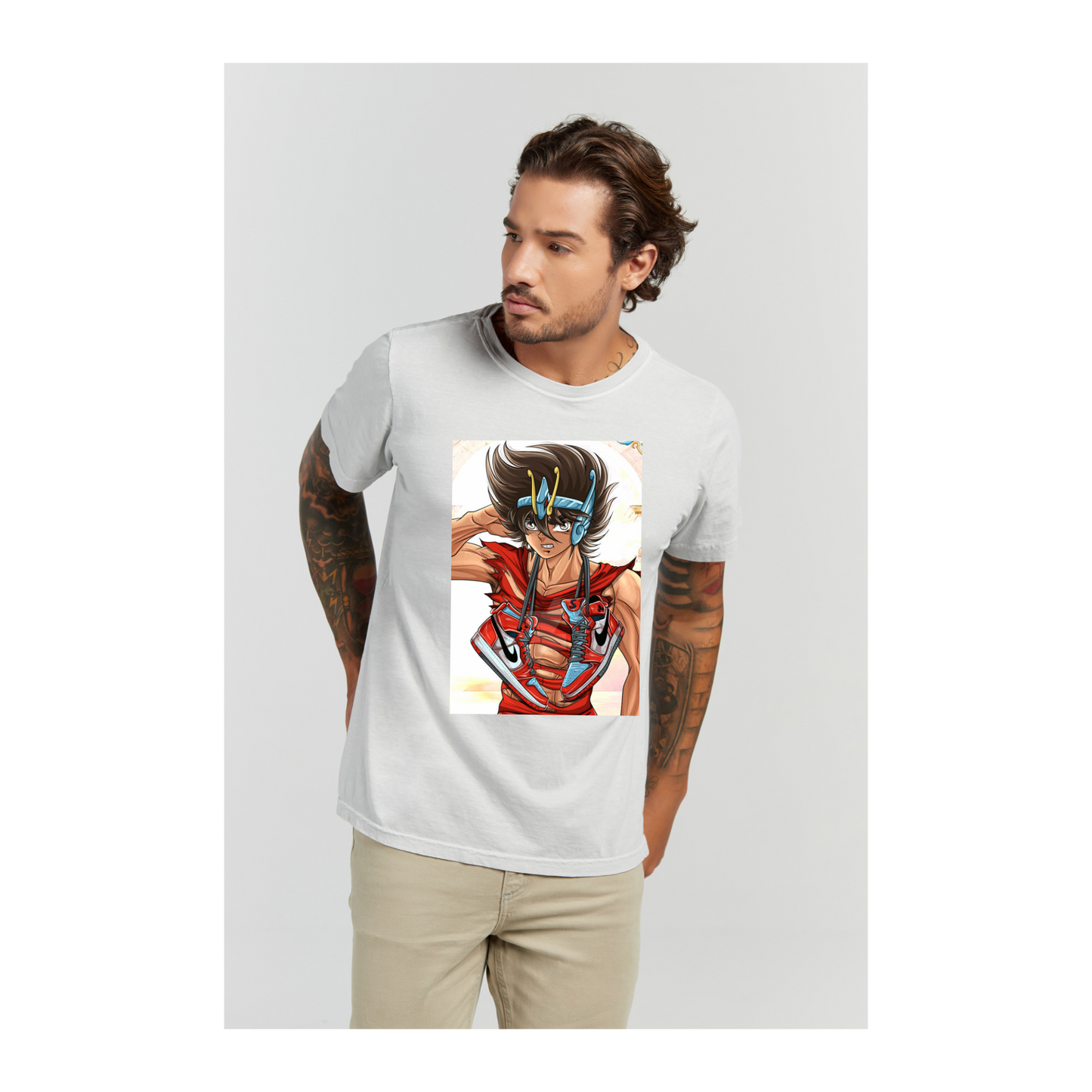Camiseta Estonada Branco Gelo