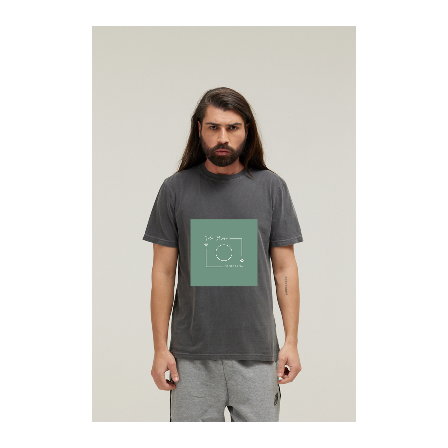 Camiseta Estonada Cinza Chumbo